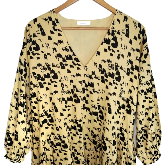 EUC Anine Bing Peyton Dress Painterly Leo Medium - Picture 7 of 10